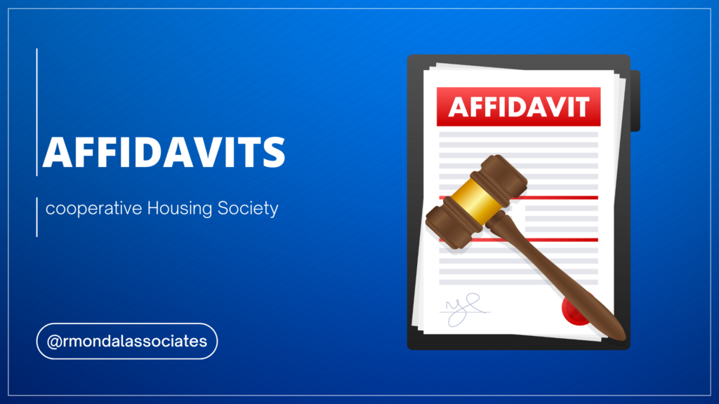Affidavit cooperative housing society